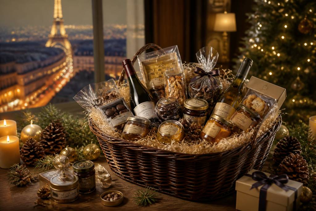 Panier gourmand pour noel à Paris : idées cadeaux gourmandes et adresses à découvrir